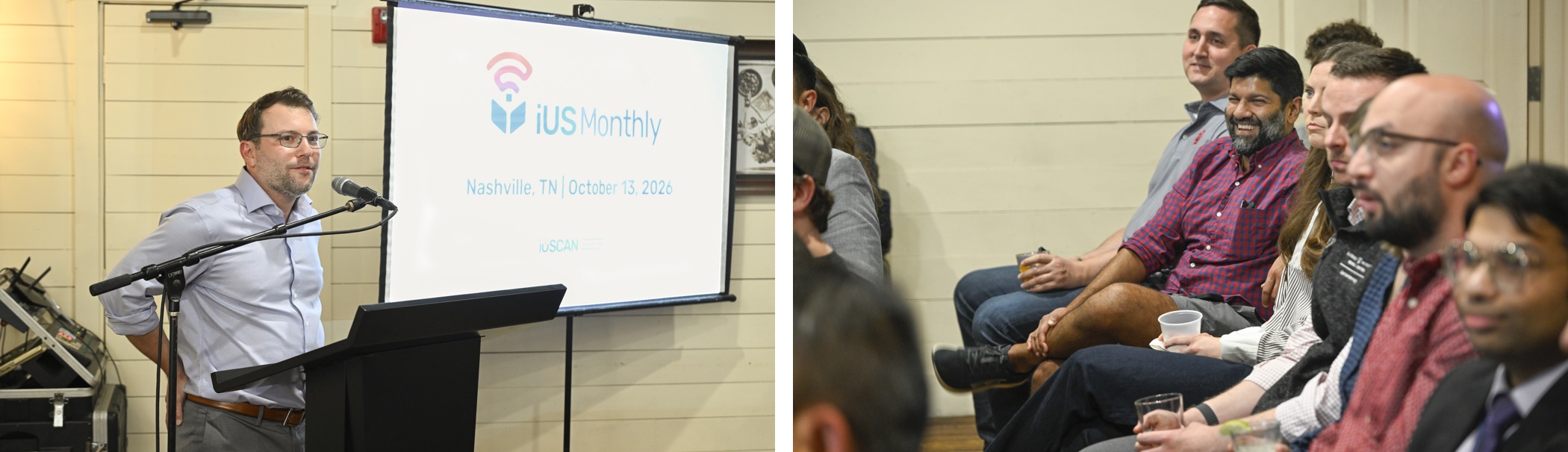 Faculty teaching and an attentive audience bring the practical questions into the room.